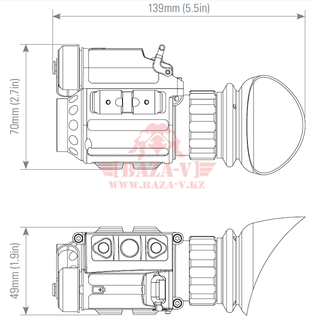 Тепловизионный монокуляр FLIR Breach PTQ136 (Black)