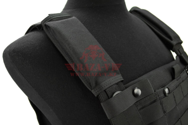 Разгрузочный жилет J-Tech® CP-6 Combat Chest Rig с возможностью установки бронеплит (Black)