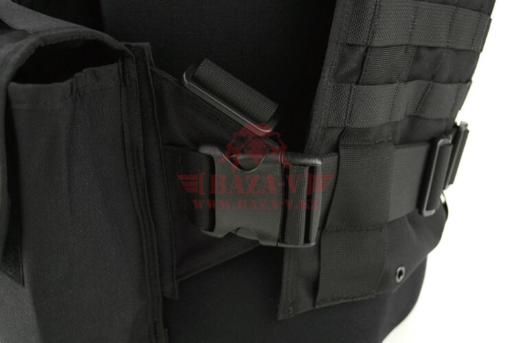 Разгрузочный жилет J-Tech® CP-6 Combat Chest Rig с возможностью установки бронеплит (Black)