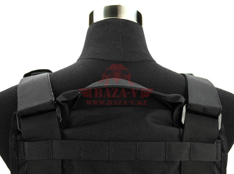 Разгрузочный жилет J-Tech® CP-6 Combat Chest Rig с возможностью установки бронеплит (Black)