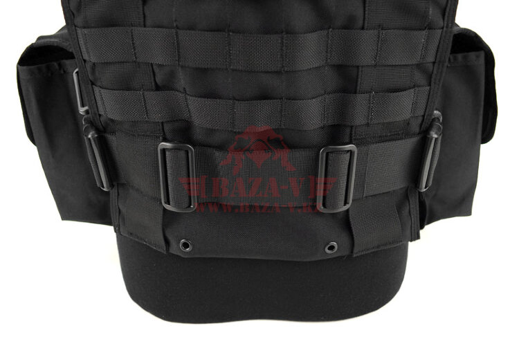 Разгрузочный жилет J-Tech® CP-6 Combat Chest Rig с возможностью установки бронеплит (Black)