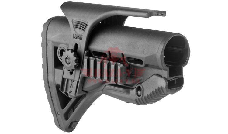 Приклад FAB-Defense GL-SHOCK PCP с компенсатором отдачи для M4/M16/АК/САЙГА