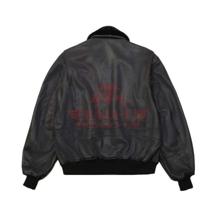 Кожаная куртка-бомбер Alpha Industries G-1 Leather Jacket (Black)