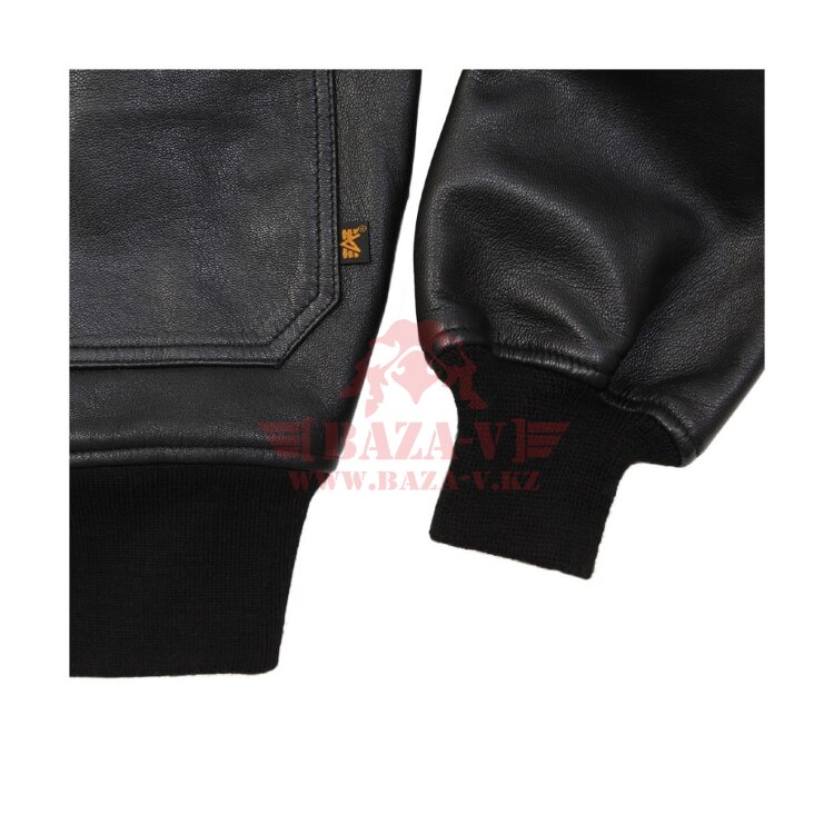 Кожаная куртка-бомбер Alpha Industries G-1 Leather Jacket (Black)