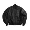 Кожаная куртка-бомбер Alpha Industries MA-1 Leather Flight Jacket (Black)