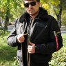 Куртка-бомбер Alpha Industries B-15 AIR FRAME FLIGHT (Black)