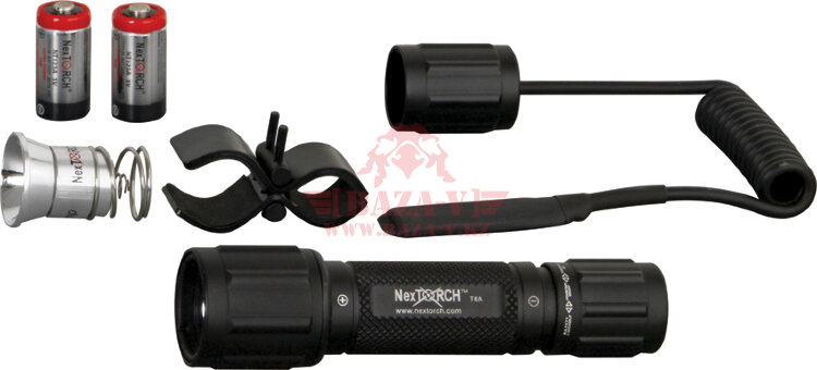 Комплект тактический, подствольный фонарь NexTORCH T6A Hunting Kit Tactical, ксенон 80 люмен