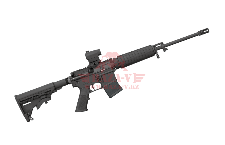 Нарезной карабин Bushmaster XM-15 QRC с коллиматорным прицелом Mini Red Dot .223Rem, 16" (Black) (91046)