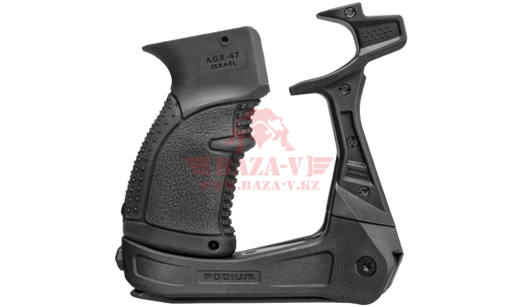 Тактическая сошка с рукоятью BI-POD FAB-Defense AK-Podium для АК (Black)