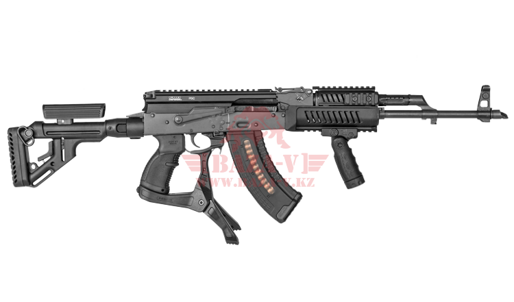Тактическая сошка с рукоятью BI-POD FAB-Defense AK-Podium для АК (Black)