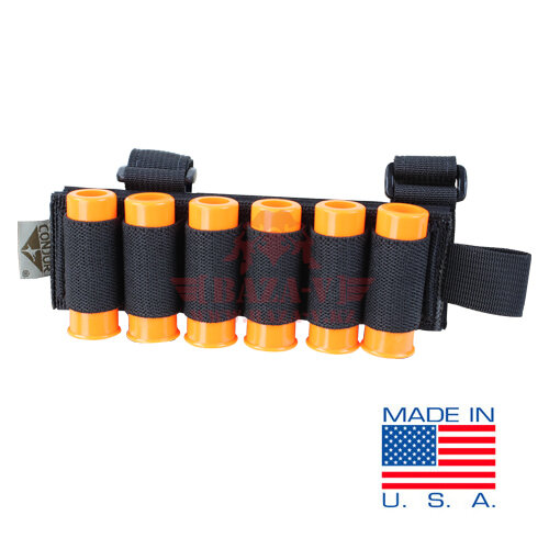 Открытый патронташ на приклад 12 калибр Condor US1024: Tactical Shotgun Reload Buttcuff (Black)