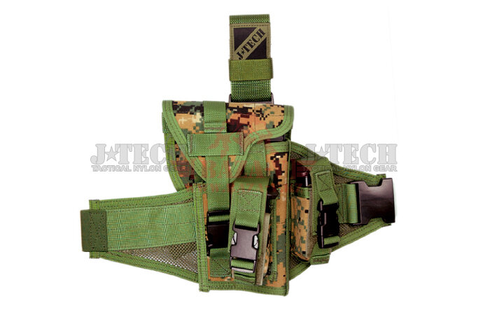 Кобура набедренная, универсальная J-Tech® Enhancer Combat Holster (Woodland Digital)