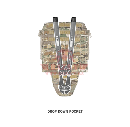 Панель с подсумками для JPC 2.0 Crye Precision Pouch Zip-On Panel 2.0 (MultiCam)