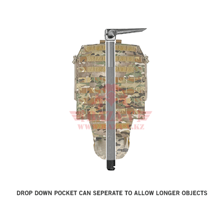 Панель с подсумками для JPC 2.0 Crye Precision Pouch Zip-On Panel 2.0 (MultiCam)